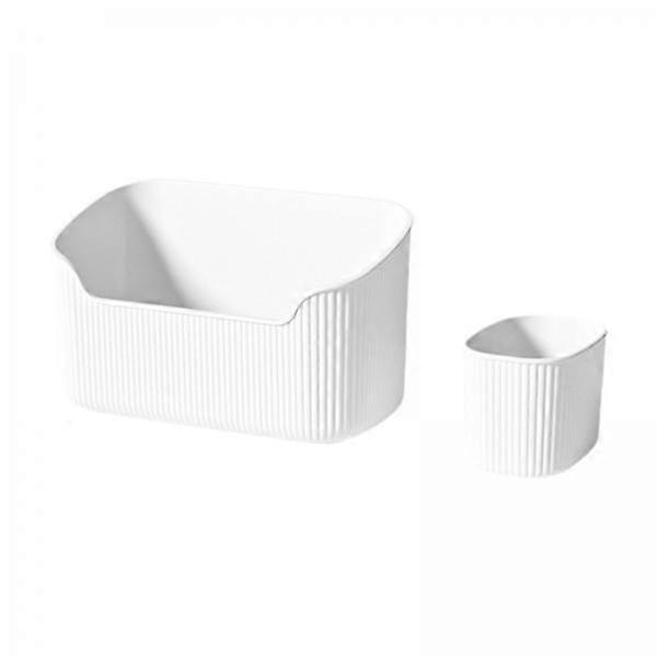 2x Stylish Makeup Holder Tray Set for Organizing