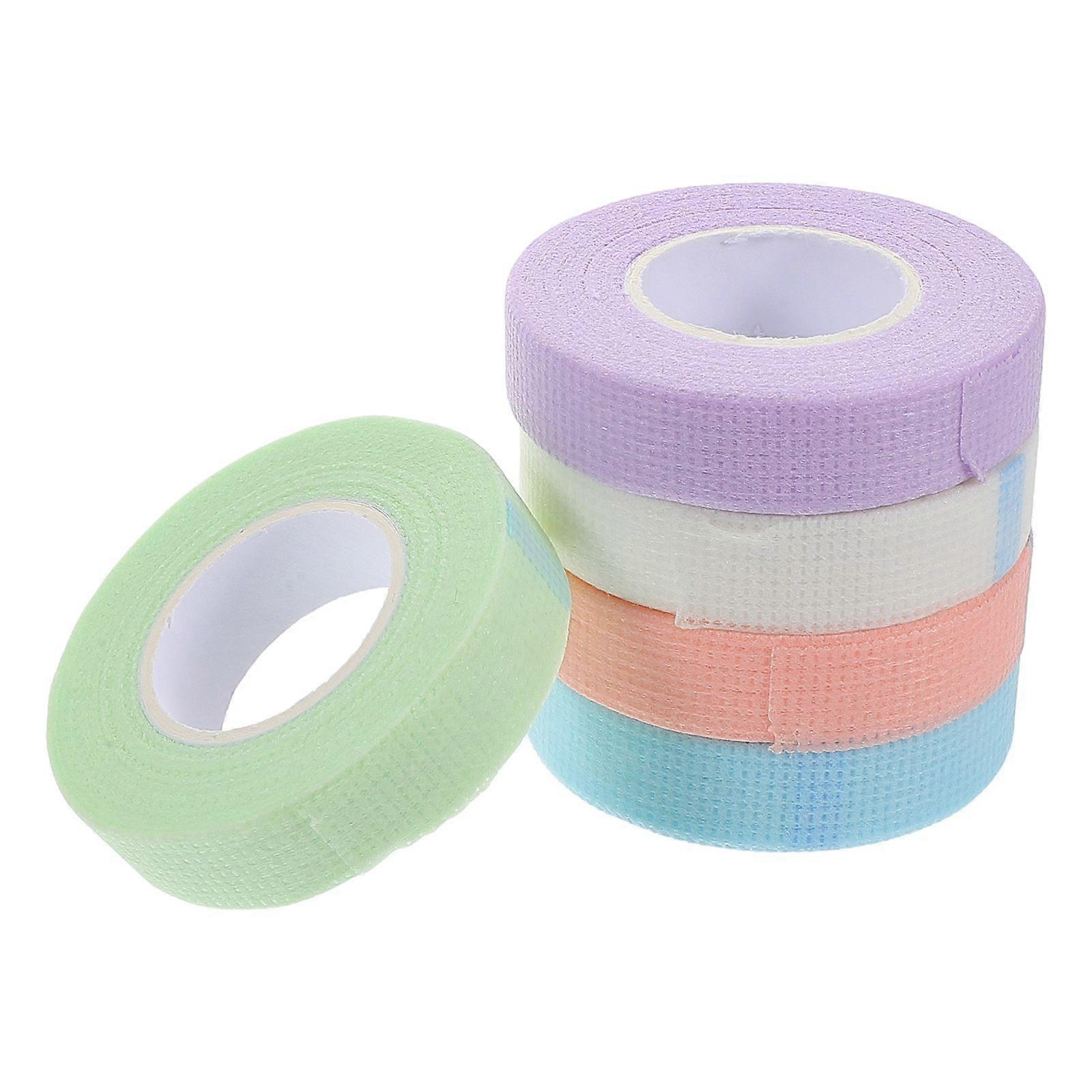 5pcs Eyelash Extension Tape Breathable And Soft Lash Tape Eyelash Extensions Isolation Tape For Upper And Lower Lashes