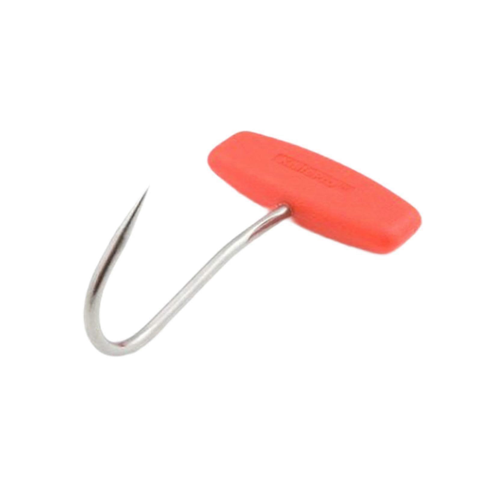 BBQ Steak Grill Hook With T-Shaped Handle, 5-Inch Cook's Meat Hook, Secure Grip Grilling Accessory