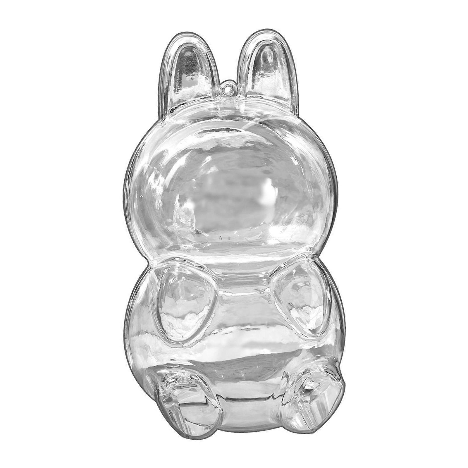 Clear Display Case Figure Protective Holder for Doll Hanging Sitting Model Protector Dustproof Case with Hanging Hook Multicolor