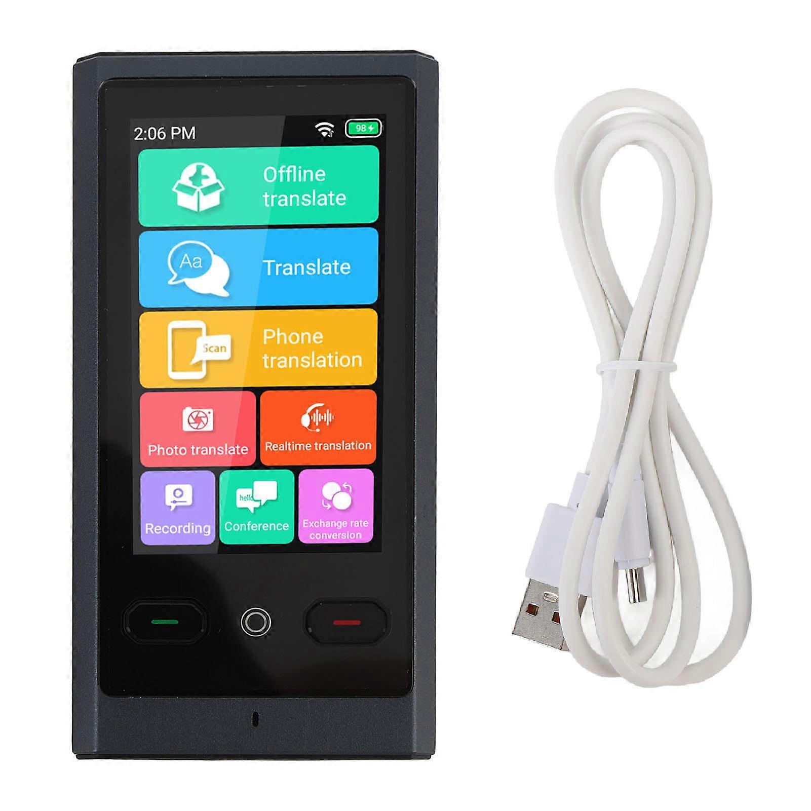 Smart Voice Translator 3 Inch Touchscreen 138 Languages Online 15 Languages Offline Two Way Real Time Translation Device