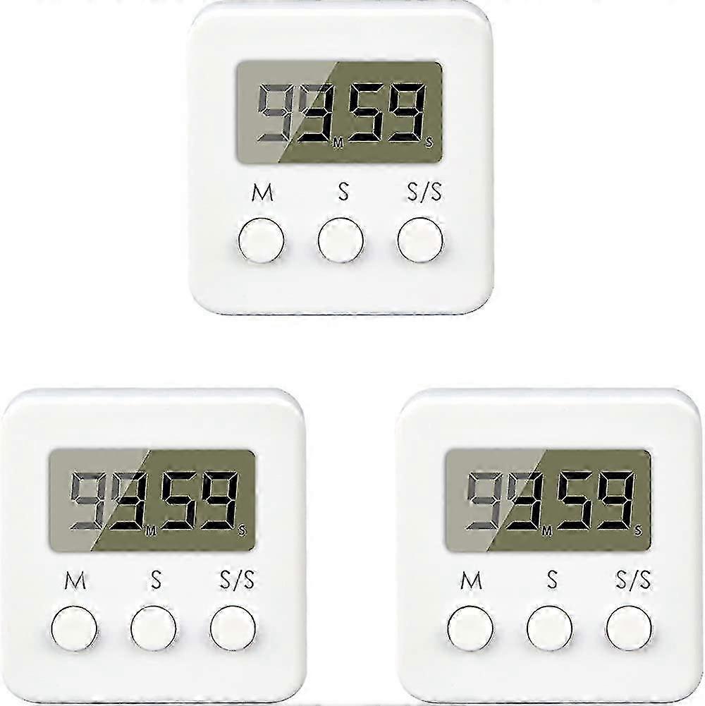 Digital Kitchen Timer and Mini Stopwatch for Short-Term Alarm, Study Countdown Timer, and Timing Activities