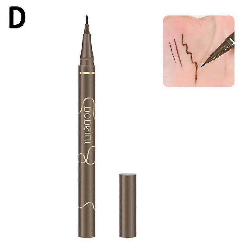 #4 Gray Brown (D)$Bobeni Slim Eyeliner Pencil is waterproof, sweat-proof, long-lasting and non-smudged. Beginner Brown Eyeliner Pencil
