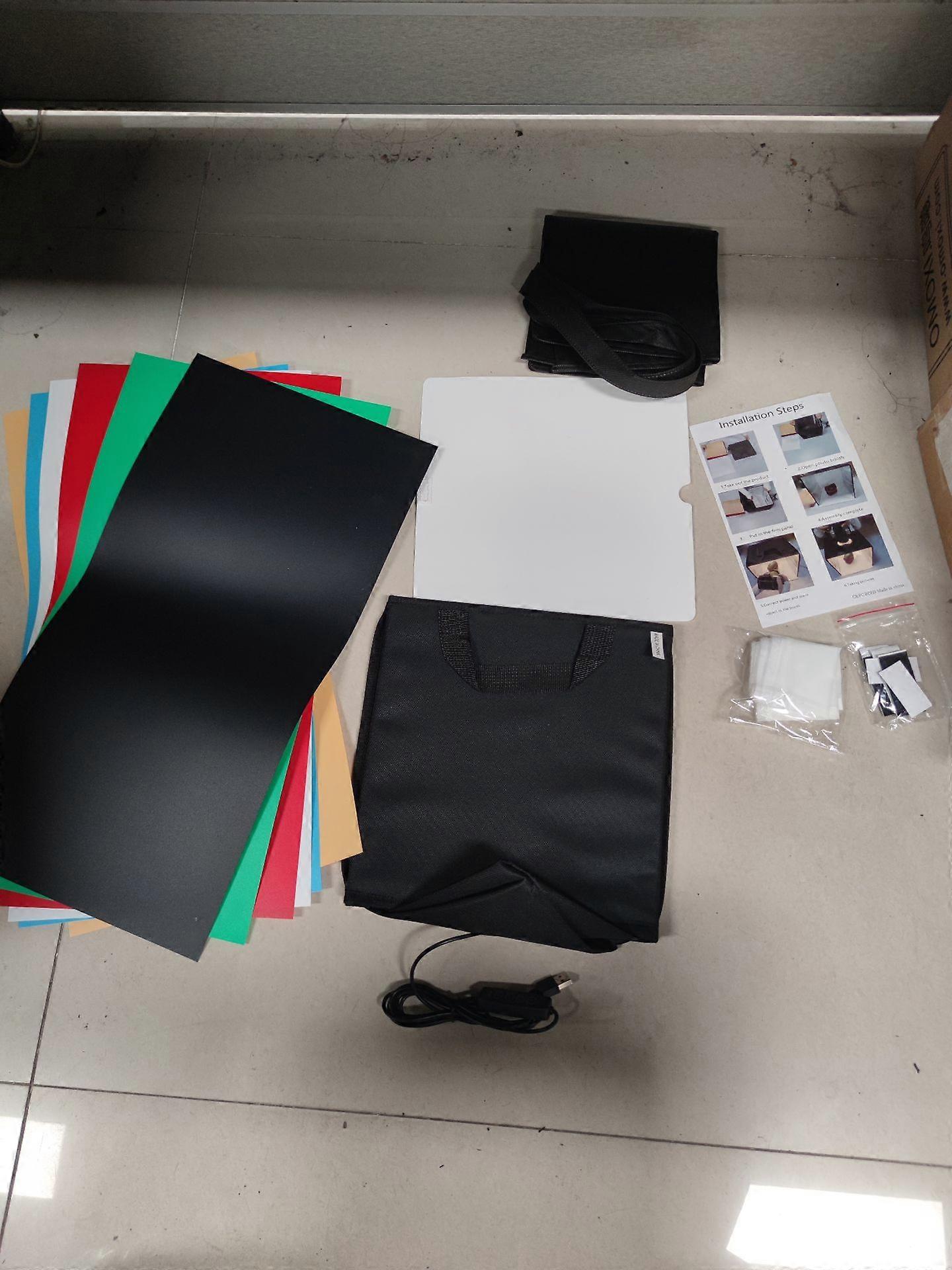 Portable Photography Light Box - Compact 25cm Studio Tent with Adjustable LED Lighting