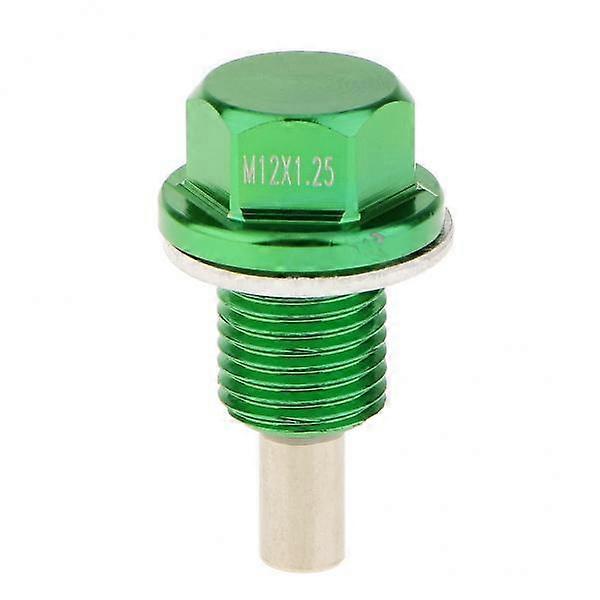 2-512X1.25 Anodized Engine Oil Pan Drain Plug for