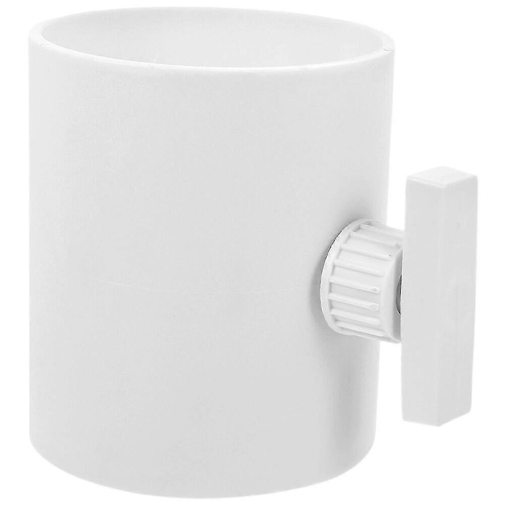 Air Flow Control Backdraft Damper Ducting Shut-off Valve 14.5x8.1x8.1cm White