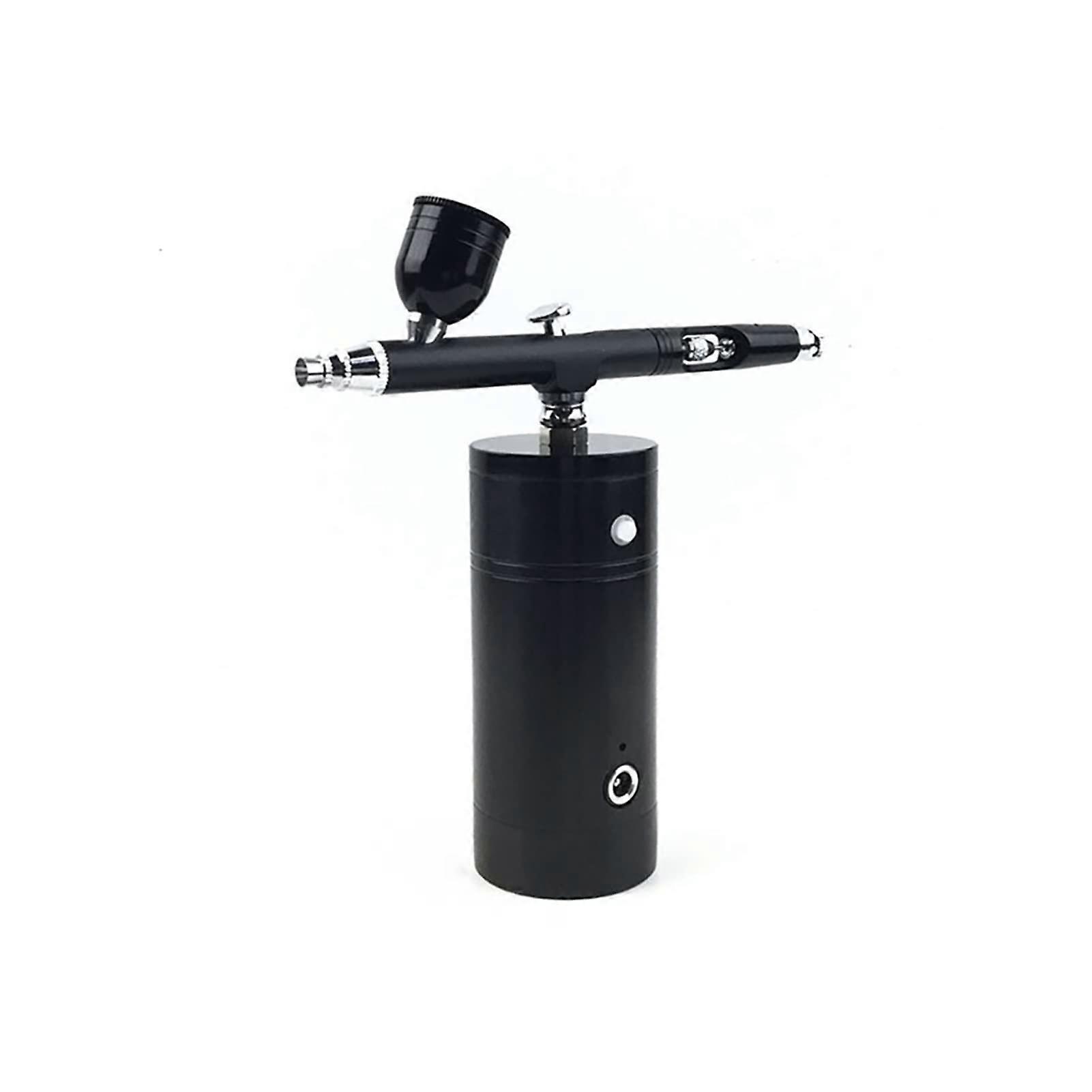 Sand Blaster Wireless Airbrush Spray Gun Kit With Pump And Compressor For DIY Makeup Hobby Color Part A Black