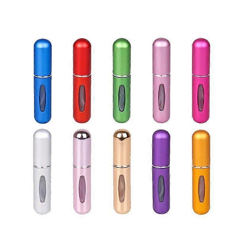 10 PCS Mini Refillable Perfume Bottle Mini 5Ml Portable With Spray Pump Empty Cosmetic Container Atomizer