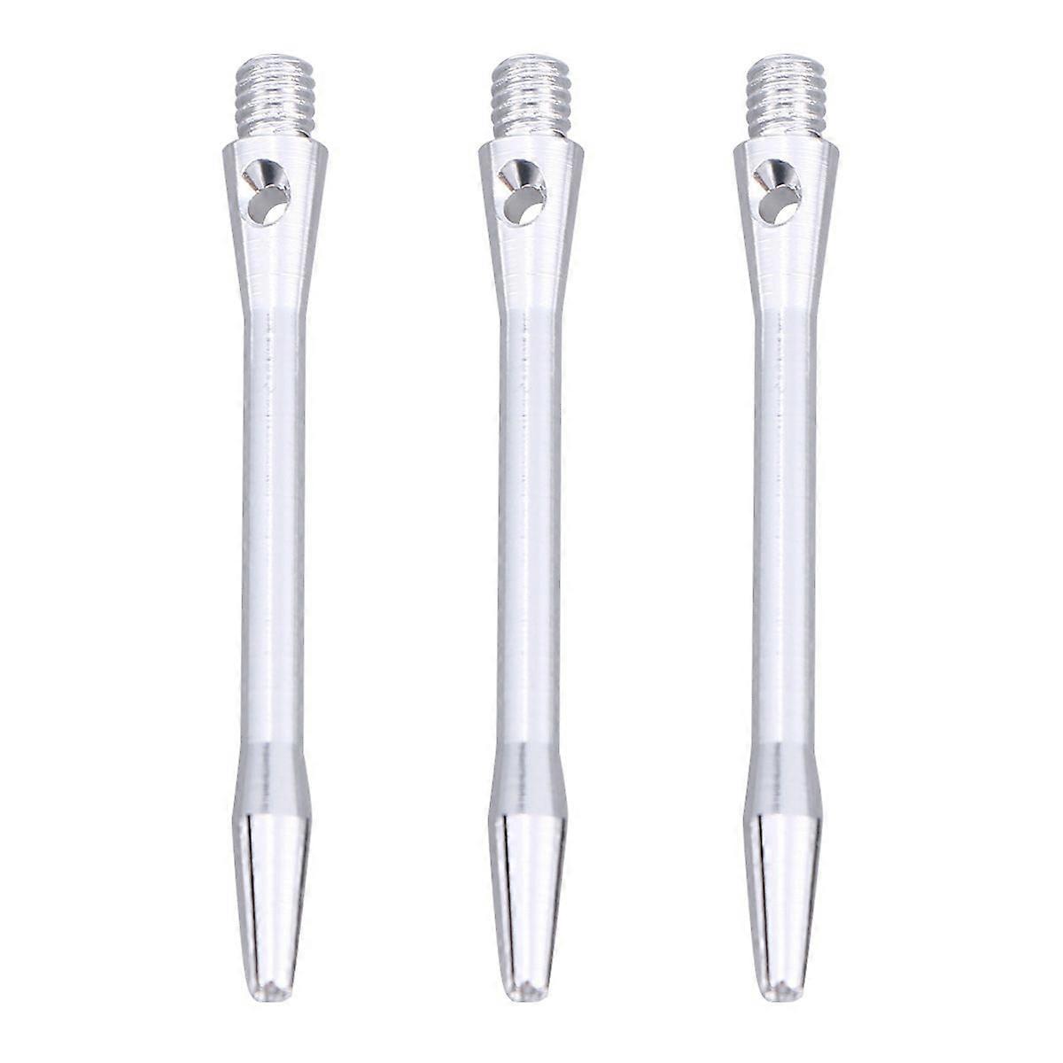 3pcs 4.5mm in lega di alluminio freccette alberi freccette accessori steli in metallo lega asta per palo con filettatura standard 2BA (argento)