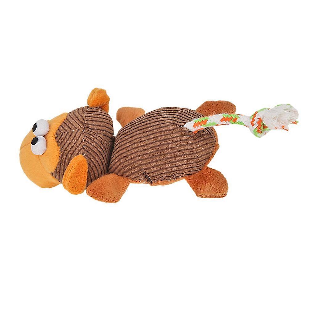 Pet Sound Toy Squeaky Plush Monkey Indoor Playtime Durable Biting 22x8x8cm 1Pack