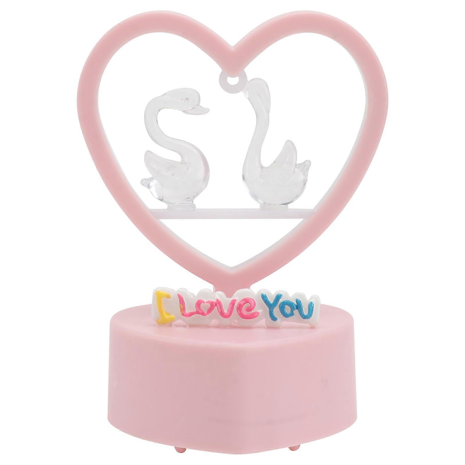 Pink Acrylic Bedside Lamp for Decor with Soft Uniform Light Ideal for Creating Comfortable Environment Mini Size