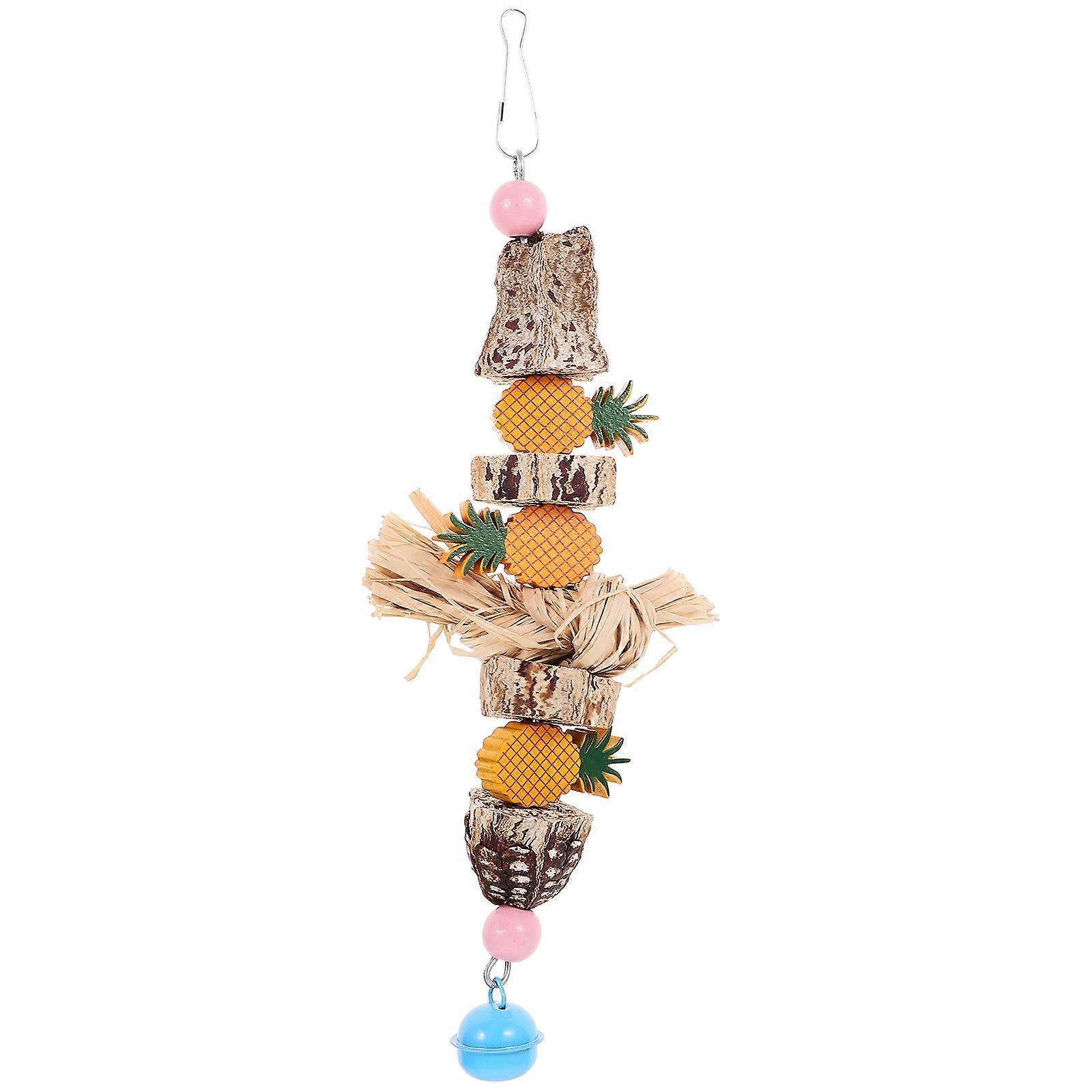 Bird Biting Toy Playtime Parrots Climbing 8x3.5x25cm Bright Colors Foraging 1Set