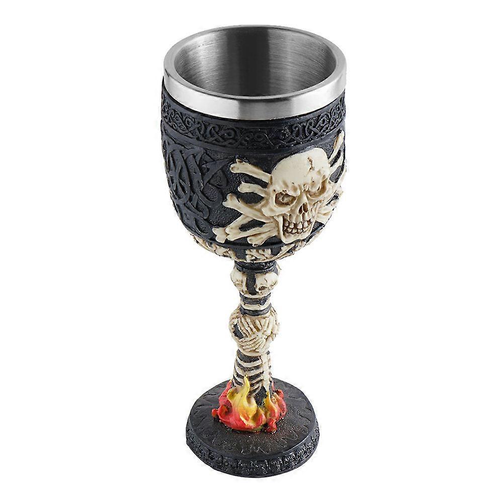 Shiny Decorative Goblet Punk Style Figurine Outdoor Activities 18x7cm 1Set