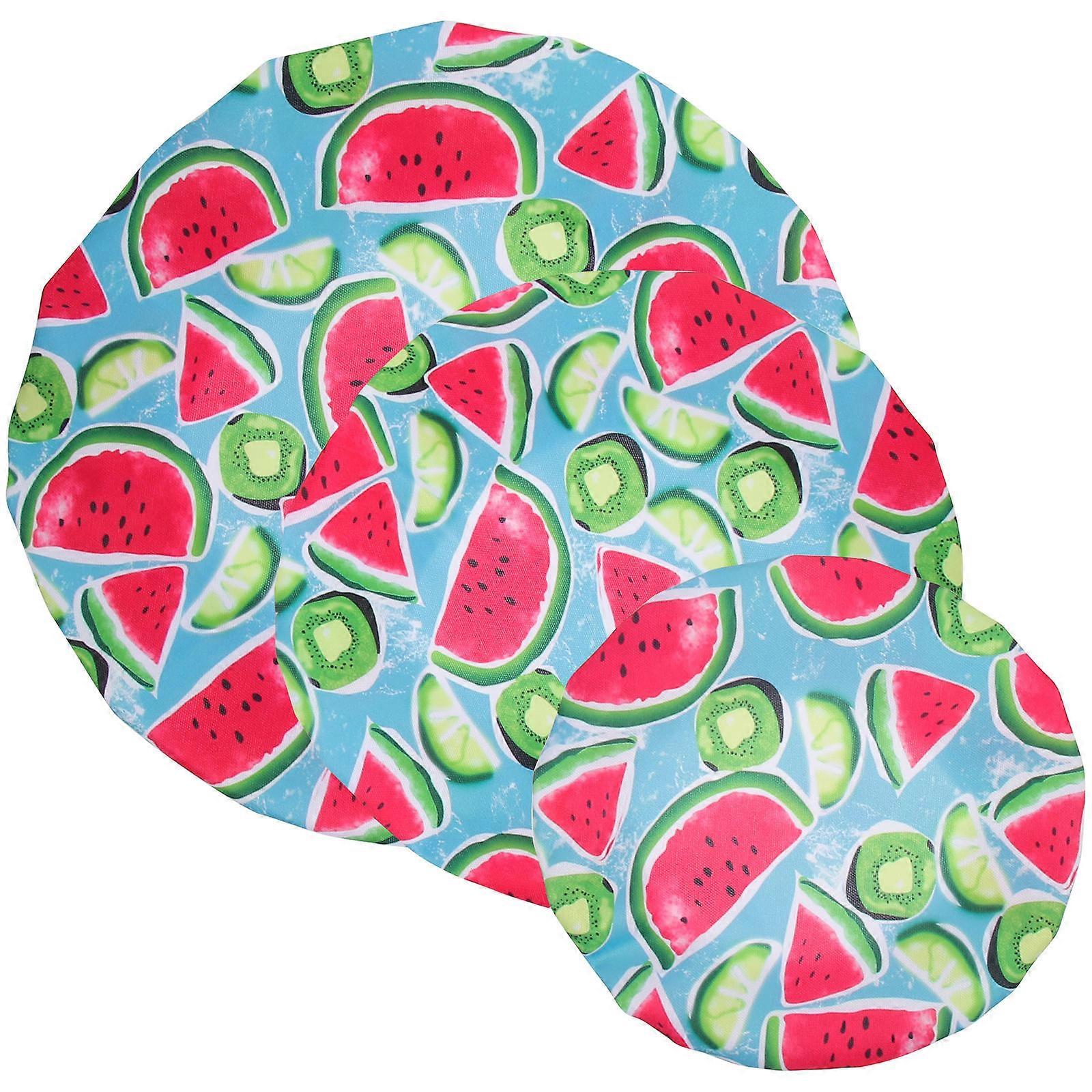 Round Bowl Covers Reusable Leftovers Storage 3Pcs