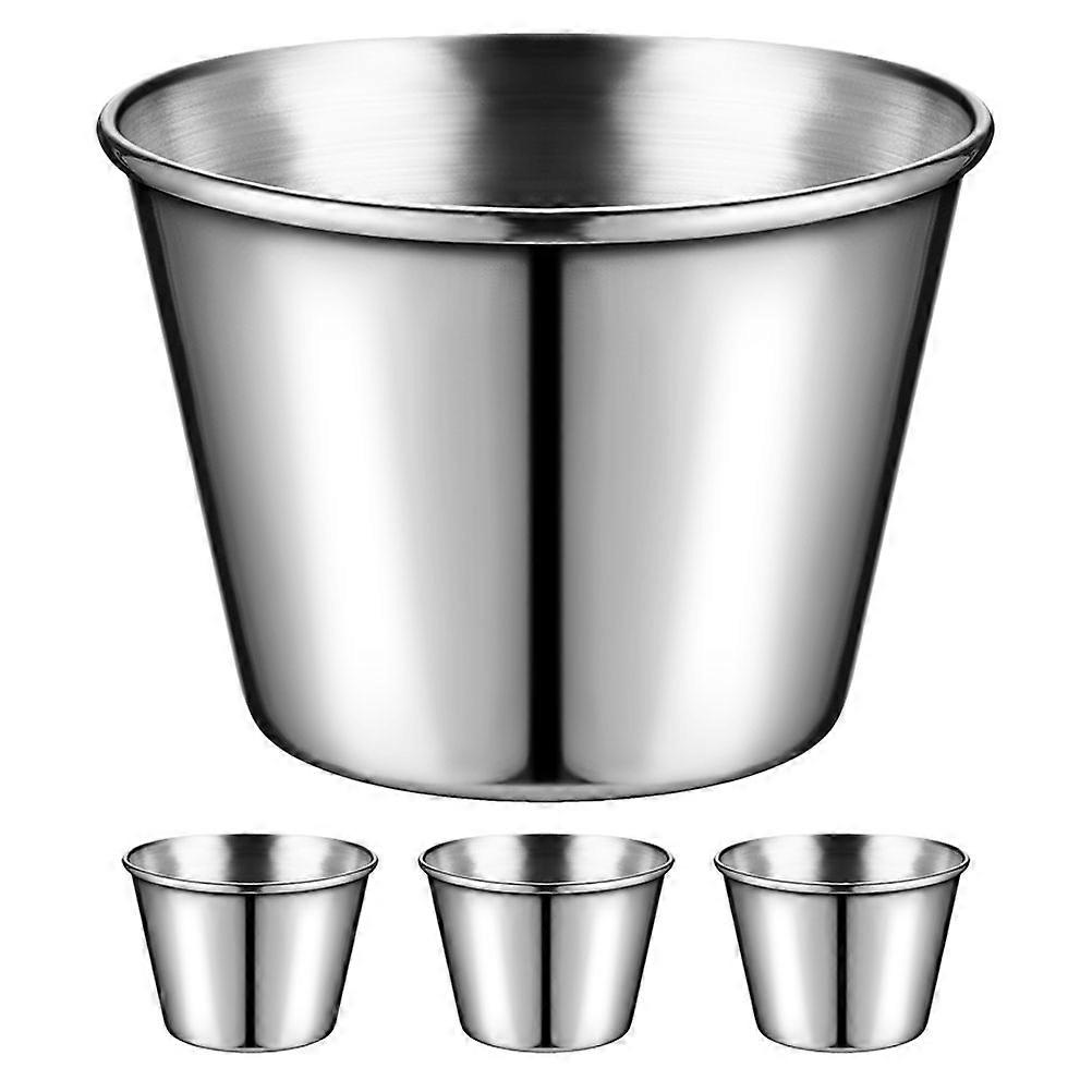 Small Dipping Bowls Round Shape Smooth Surface Kitchenware 60ml Capacity 4Pcs