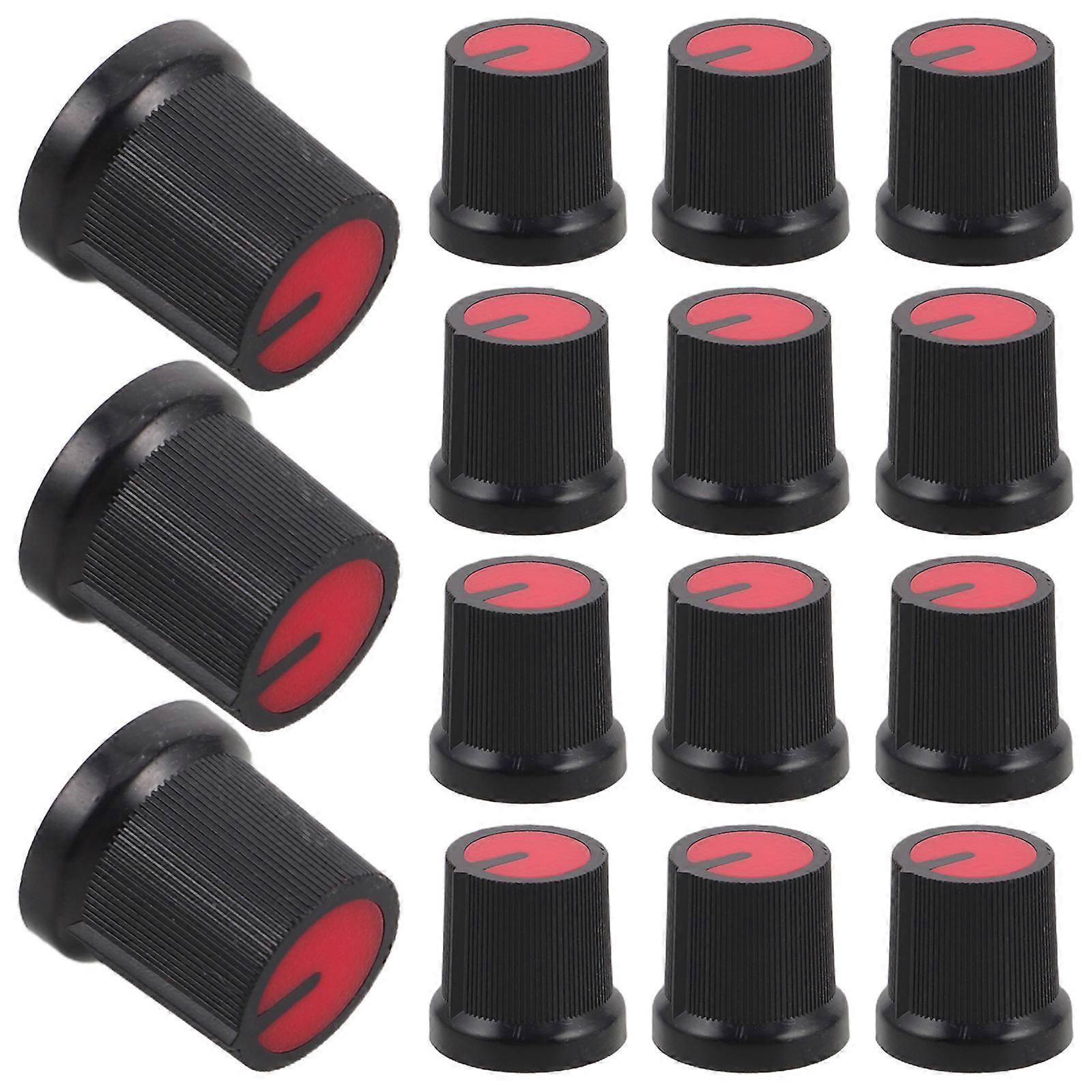 Potentiometer Control Knob Volume Control for Electric Guitar Stylish Design Red Plastic 50Pack