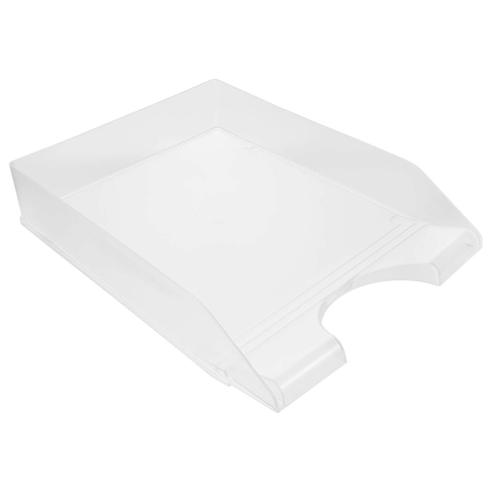 Document Tray Document File Desktop Organizer Plastic Desktop Organizer for Office Desk Home Study Desk 34X25.5CM Space Saving 1Pcs