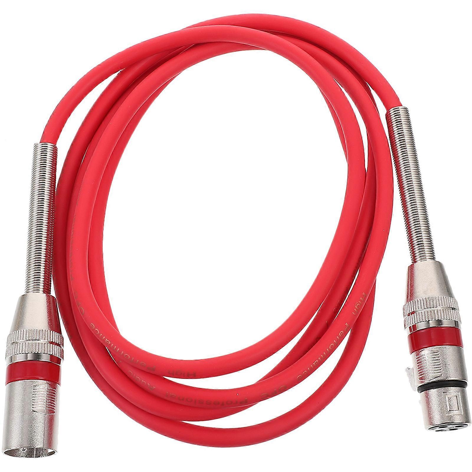 Microphone Accessory Xlr Cable Audio Input Output Connection 200cm Simple Design For KTV Sound Equipment 1Pcs