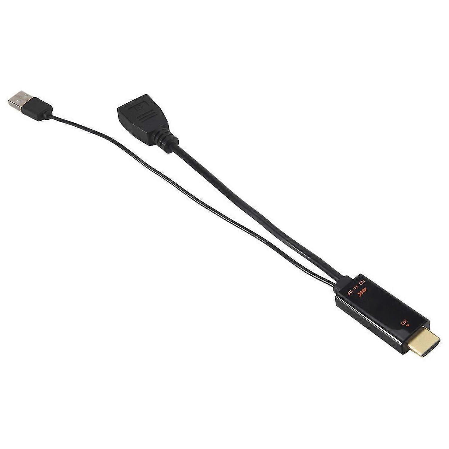 HDMI-kompatibel hane till Displayport honomvandlarkabel 4K@60Hz HDMI-kompatibel till DP-omvandlare A