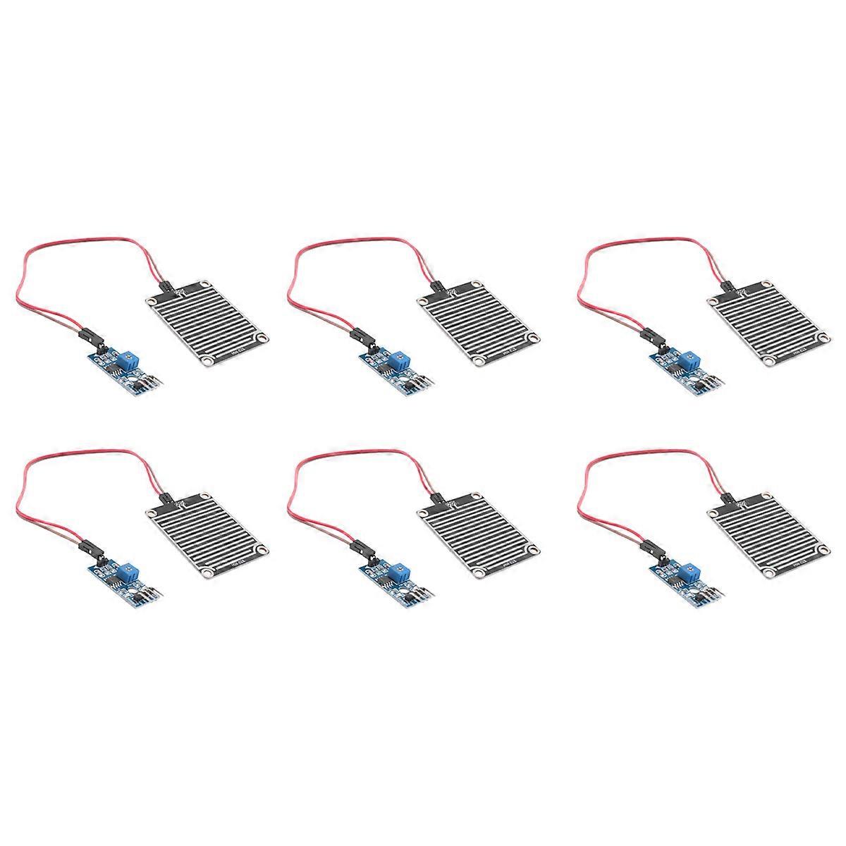6X Rain Sensor Module Rainwater Rain Sensor Module 3, 3V-5V