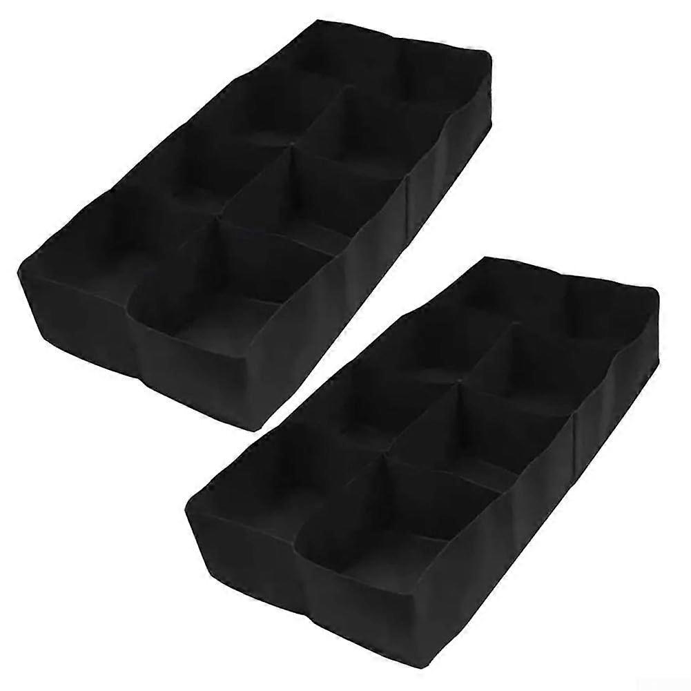 Breathable and Reusable Fabric, Ventilation for Better Plant Growth, Fabric Raised Bed with 8 Grids (2 Pieces 120 x 60 x 30) Ref: 4242
