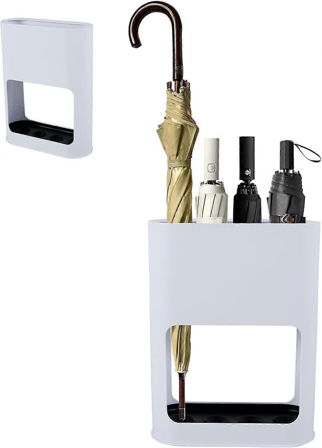 Regenschirmhalter, abnehmbares Auffangtablett Regenschirmhalter Design Regenschirmhalter (weiß) (AAA)