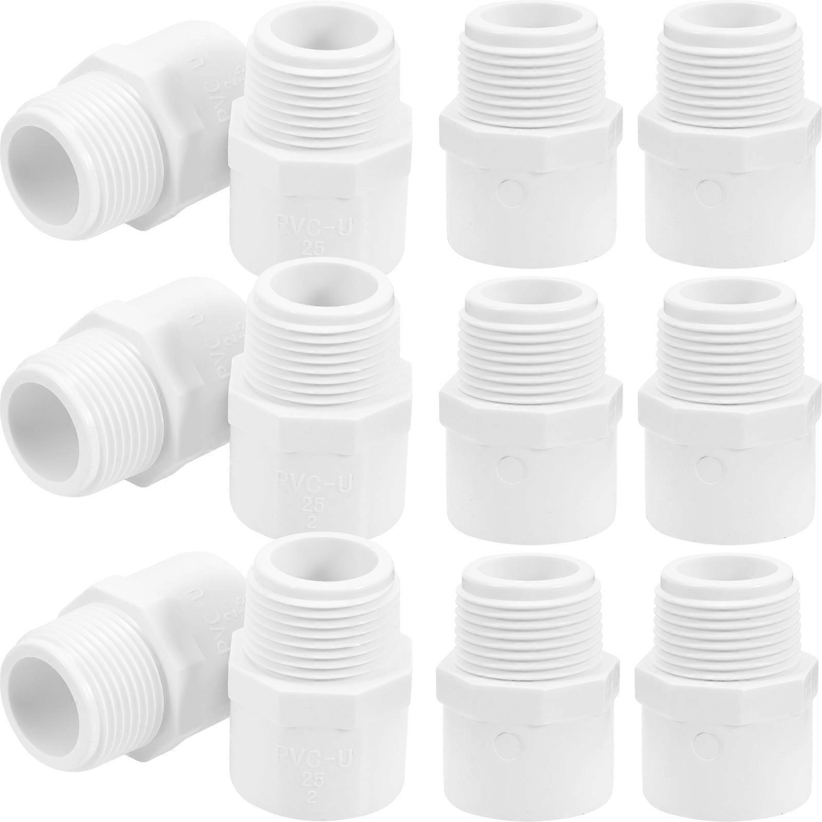 Reusable Fittings For Outdoor Applications Water Pipe Adapter White Color 4x3CM 20Pcs