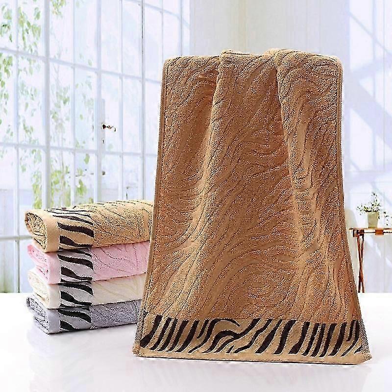 Bamboo Fiber Hand Towel Super Absorbent with Tiger Pattern Soft Comfortable