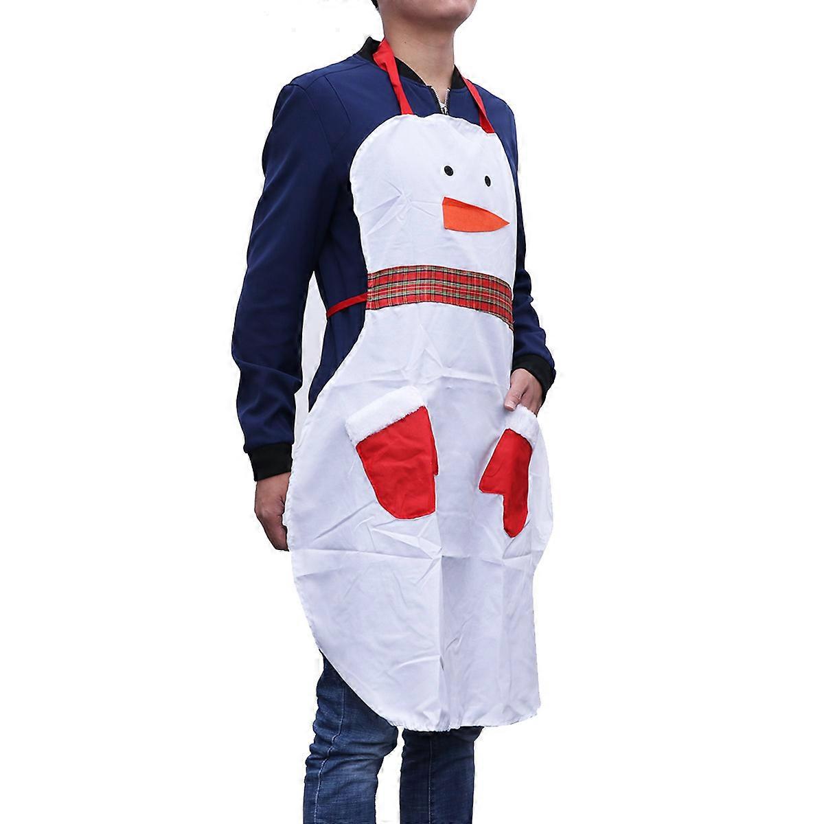 Baking Apron Christmas Snowman Apron for Home 1Pack