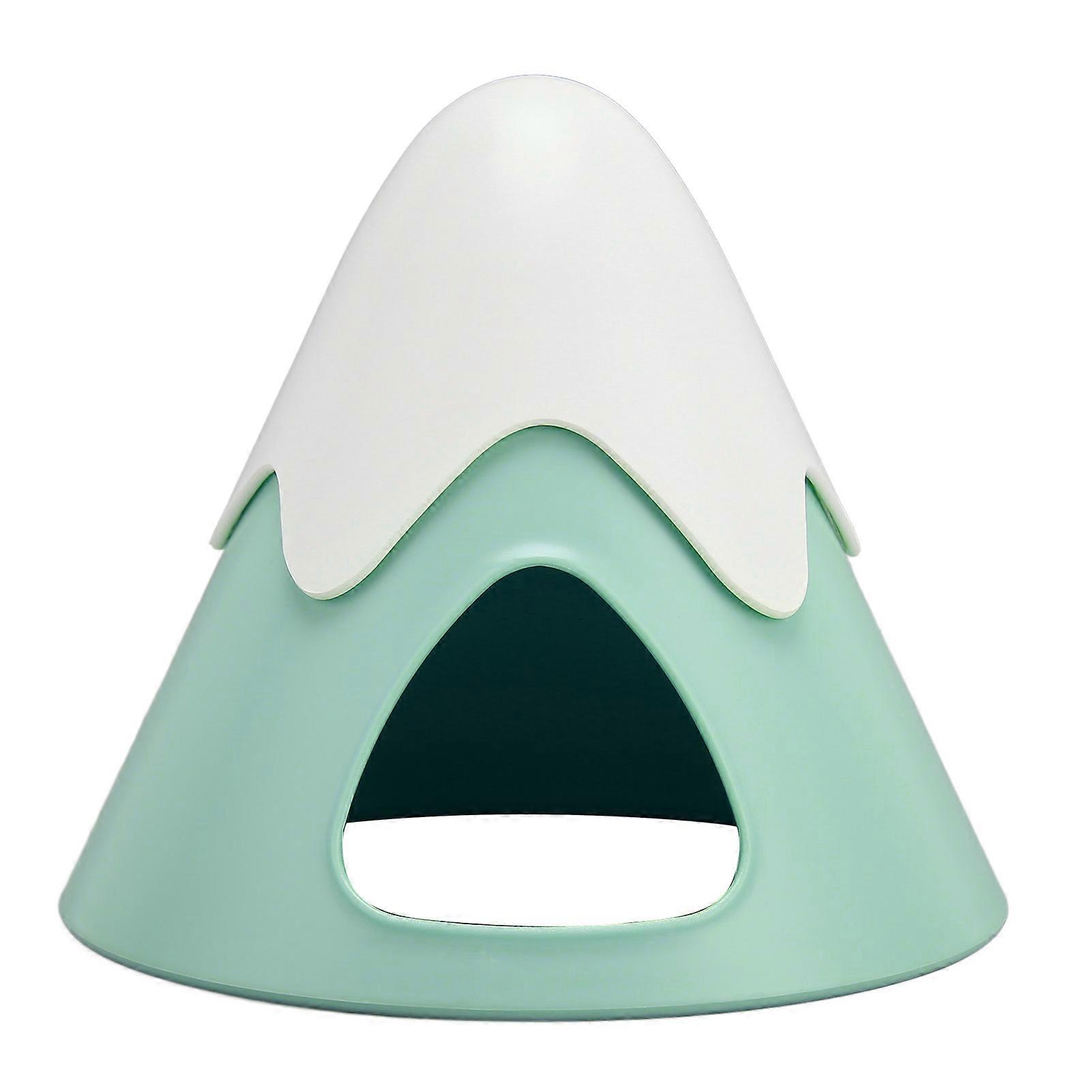 Snow Mountain Shape Hamster House Landscaping Guinea Pig Hideout for Hamster Guinea Pig Chinchilla Small Animals Green