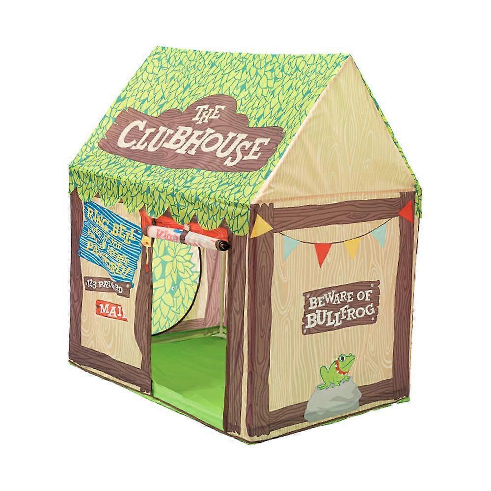Children's tent in house design, play tent with door and window, easy to assemble, portable, for imaginative play, reading nook, for adventures.