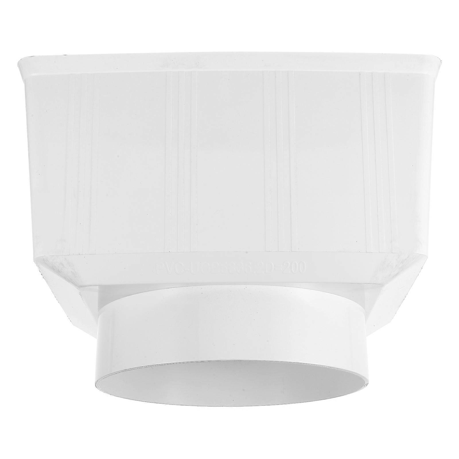 Rainwater Pipe Connector Rain Downspout Part Building Roof Drainage White 31.30X25.80X22.00CM Prevent Water Damage 1Pack