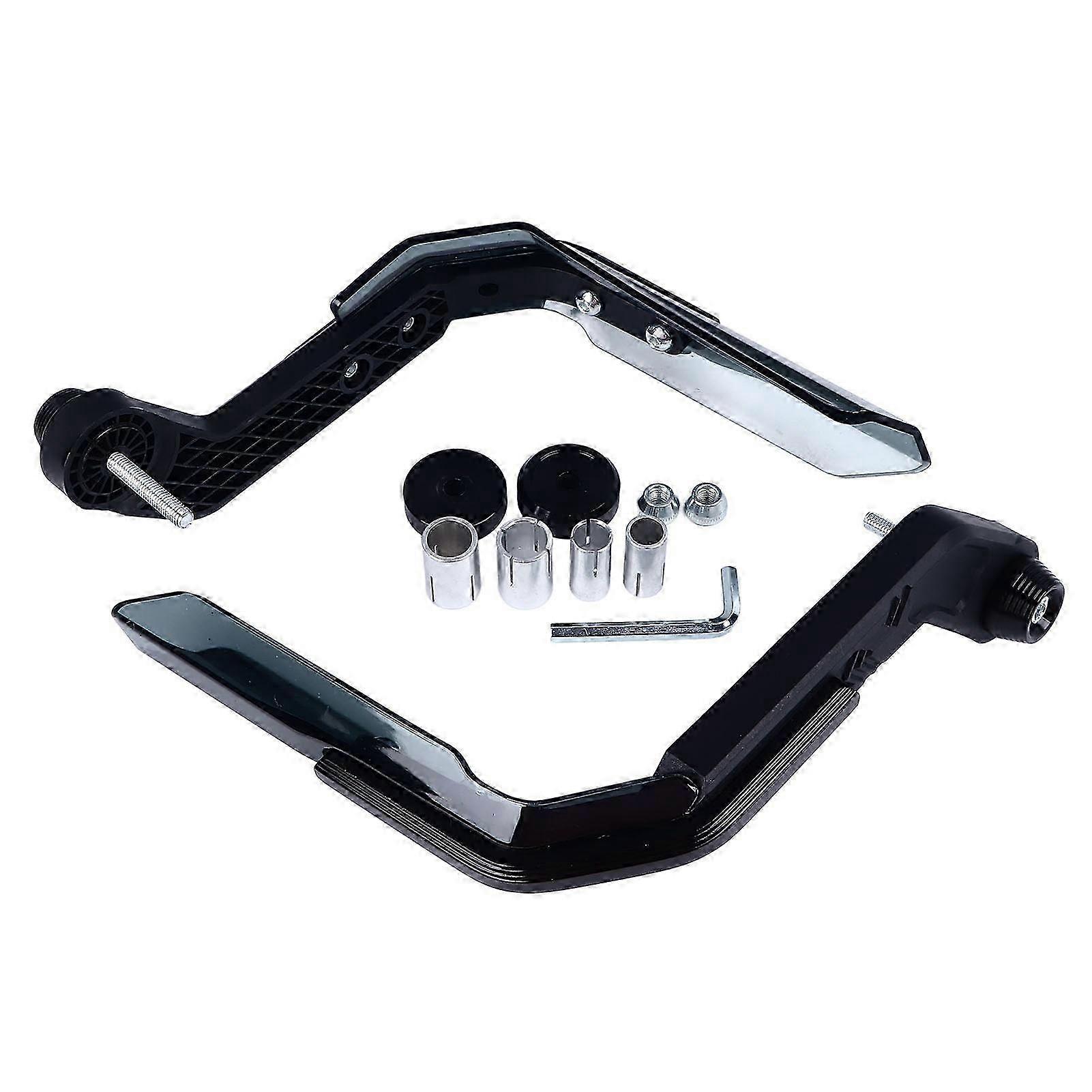 2PCS Universal Fit Motorcycle Handguard Windproof Collision Protection Handlebar Protector Black