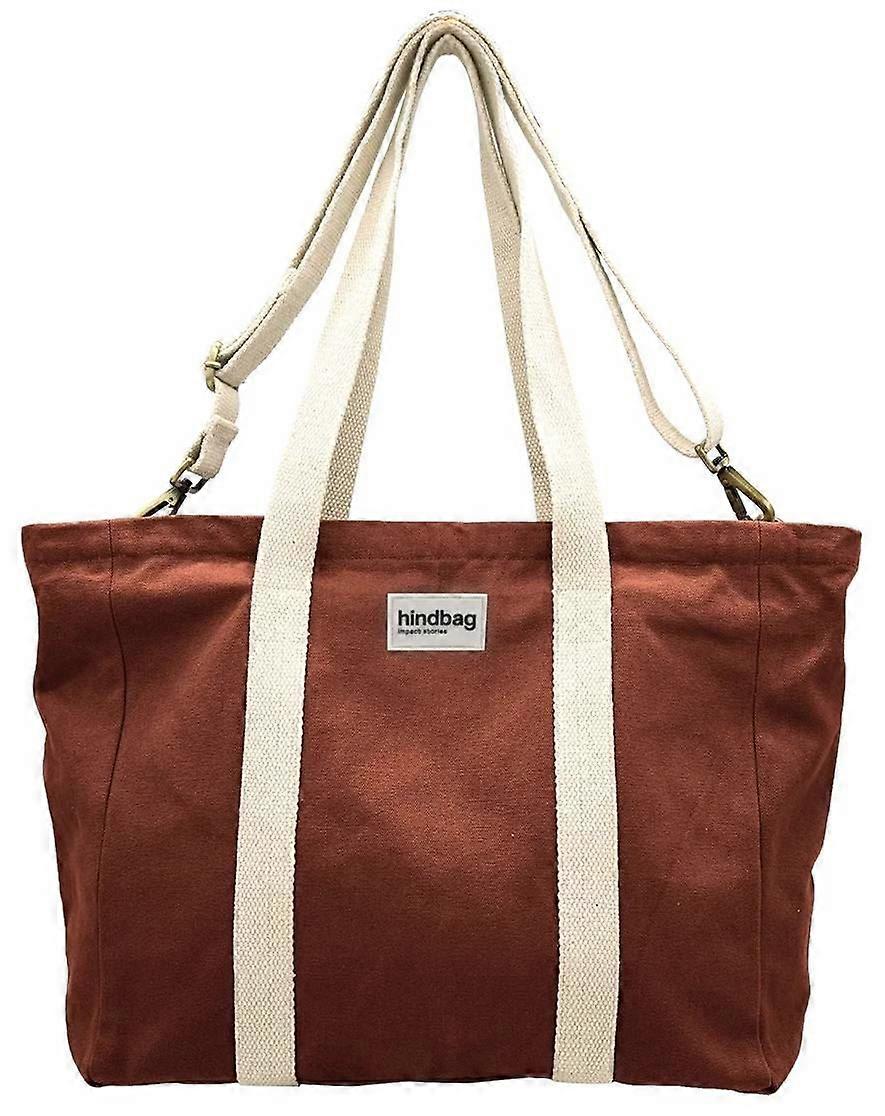 Hindbag Cesar Small Tote Bag - Chocolate Brown