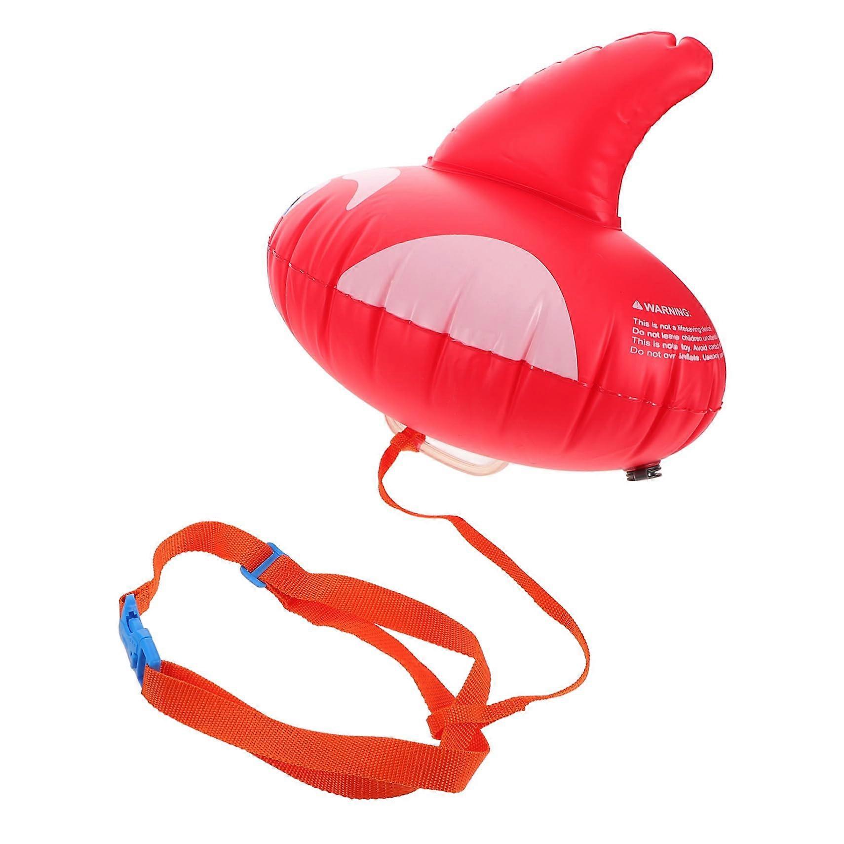 Buoyster Portable Inflatable Swimming Buoy for Diving Training Tool, PVC, Adults, Red Color, Practical Swim Aid