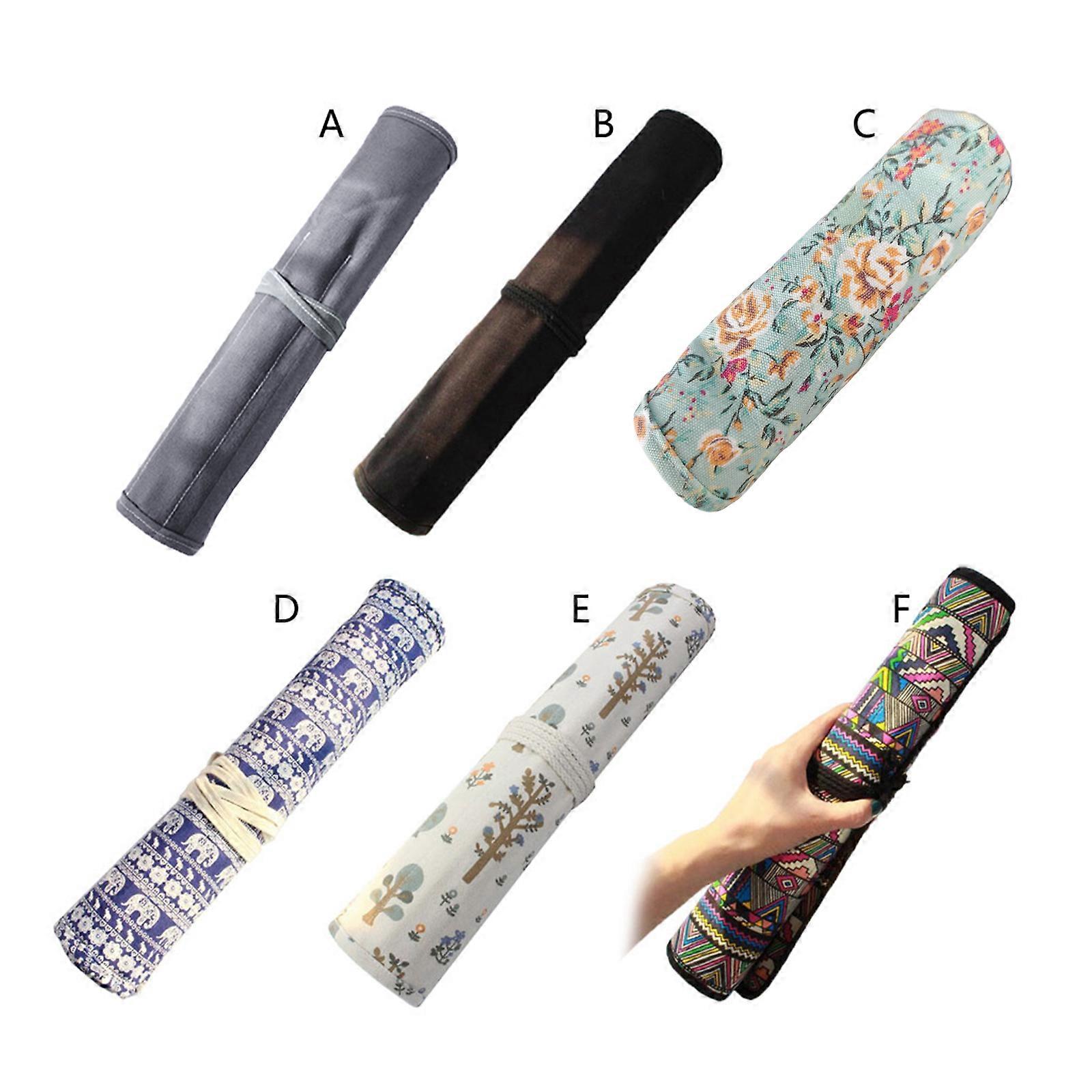 Multiuse Roll Up Pencil for Case Holder Large Capacity Color Pen Wrap Organizer for Student Artist Traveler Painter 20 S  F