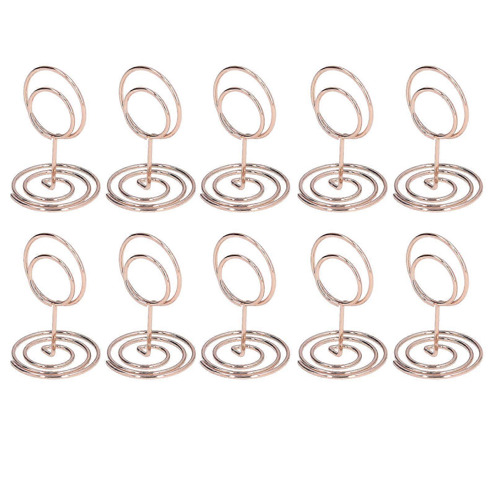 2025 Latest Model 10pcs Table Number Holder Convenient Practical Round Base