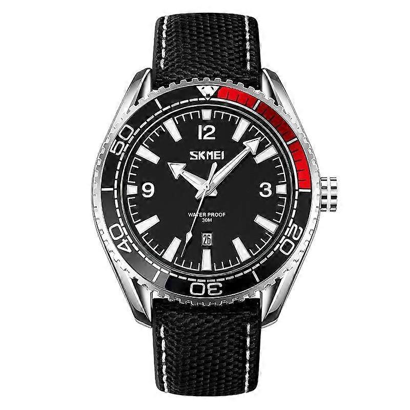 SKMEI 9291 Rotatable Dial Men Waterproof Quartz Watch