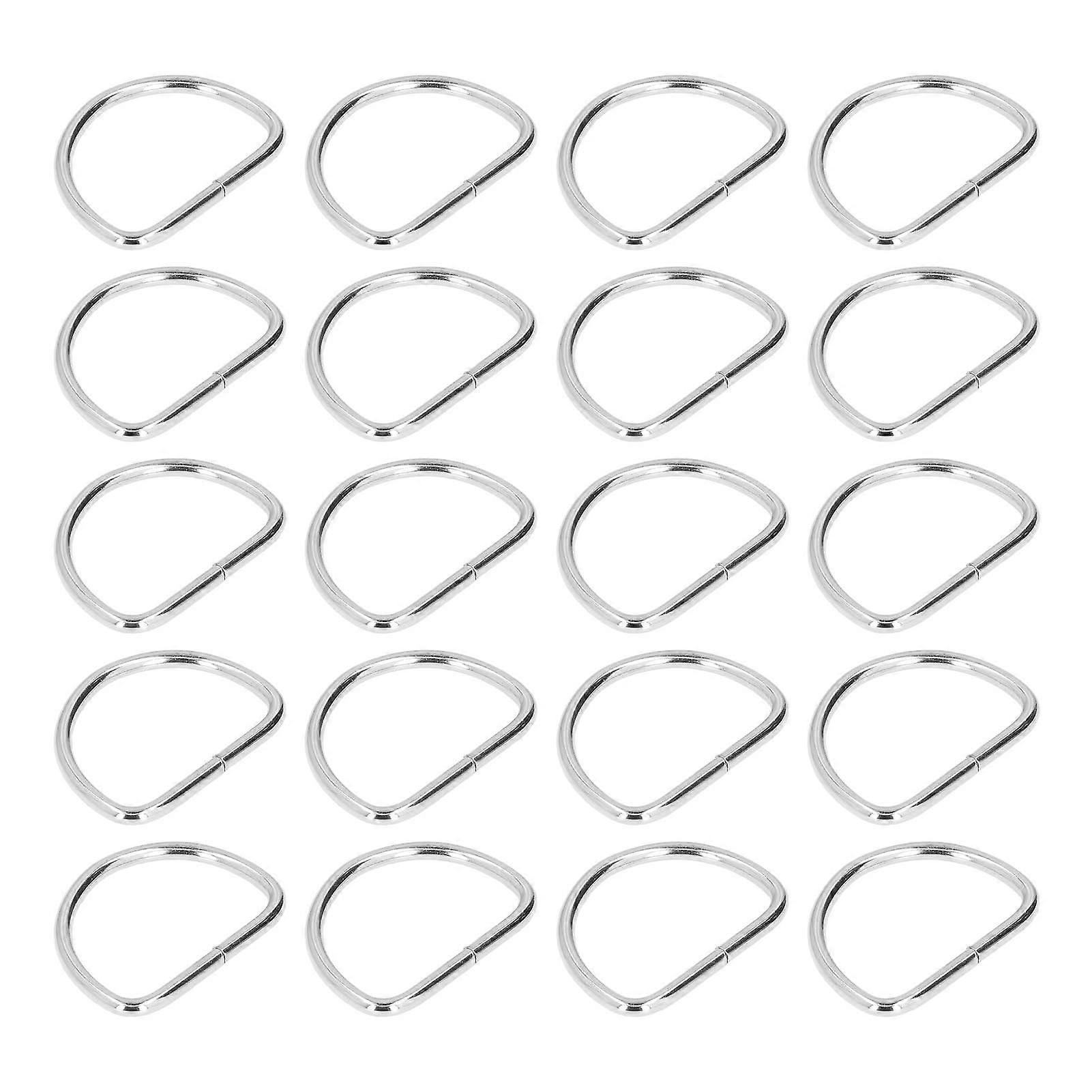 2025 Latest Model  20Pcs D Rings Easy Assembly Electroplated Surface Sturdy