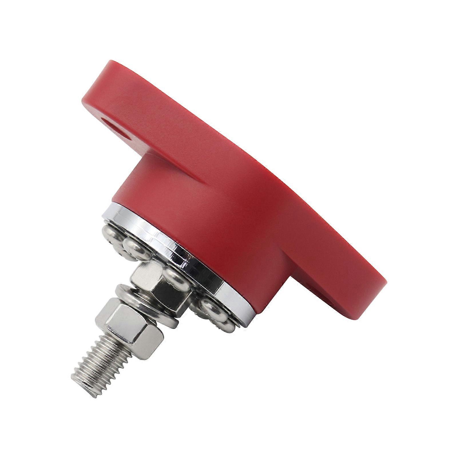 300A Stud Terminal Distribution Stud Junction Post 8 Terminal Block with Transparent Cover Stud 3/8inch(M10)