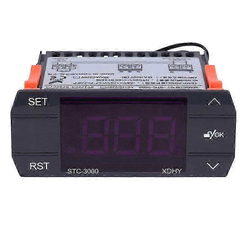 STC-3000 Digital Temperature Controller Thermostat with Sensor 110-220V 30AAs shown SZRH A-X