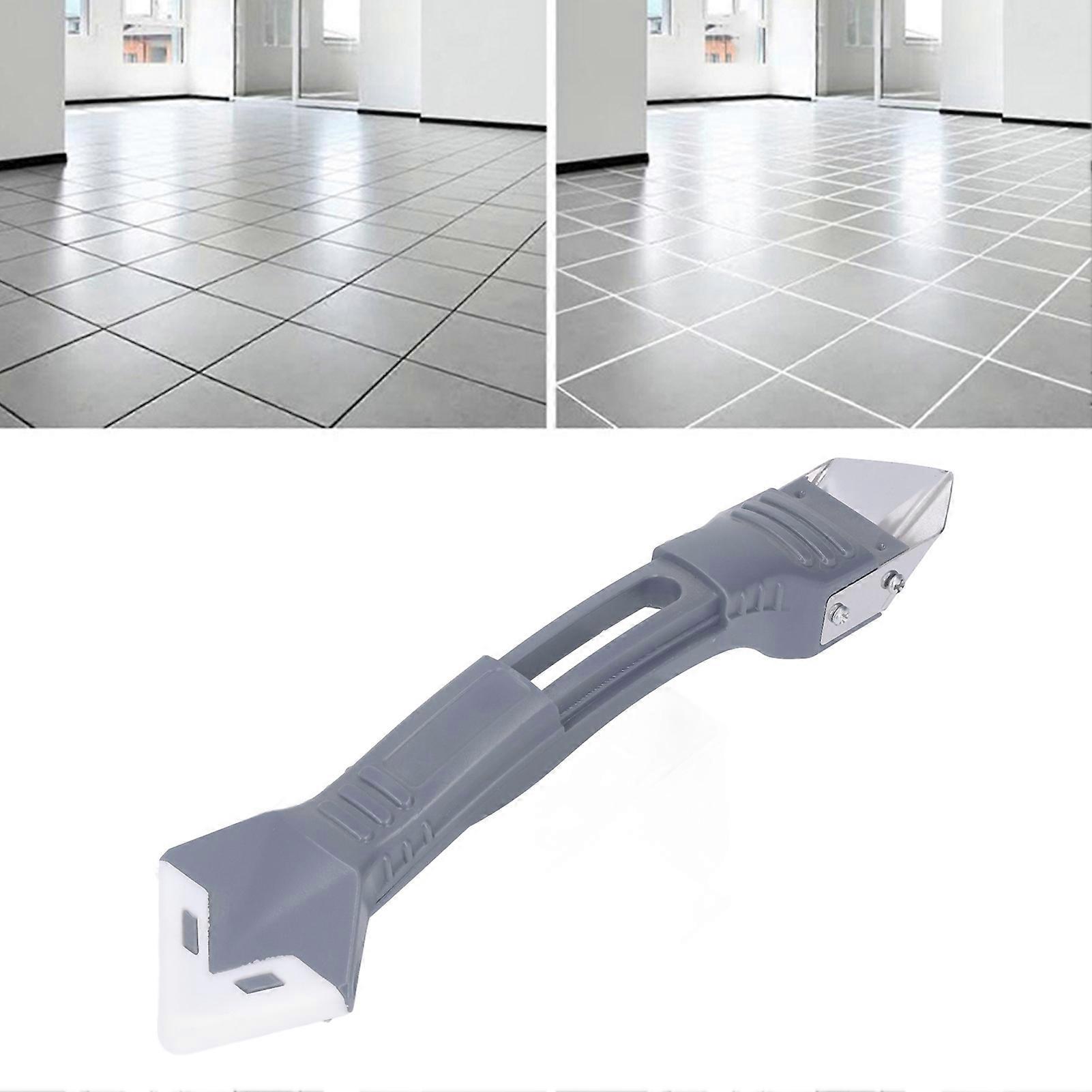 Sealant Remover Tool 3 in 1 Reusable Caulking Tool with 5 Replaceable Silicone Pads for Glass Wall Window 