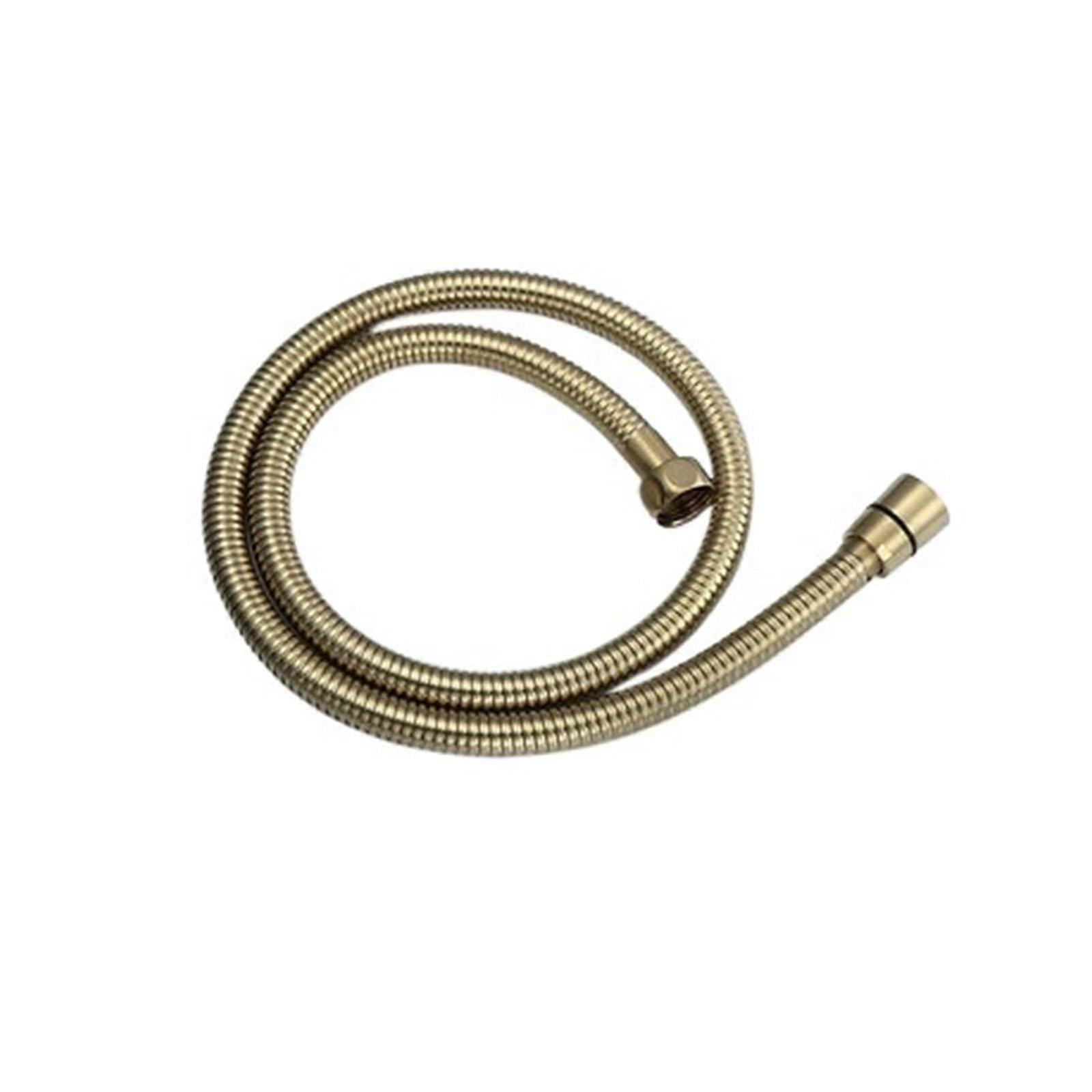 Rose Gold Shower Pipe - G1/2 Inch Standard Interface, 100cm Brushed Gold Hand Shower Hose, 304 Stainless Steel