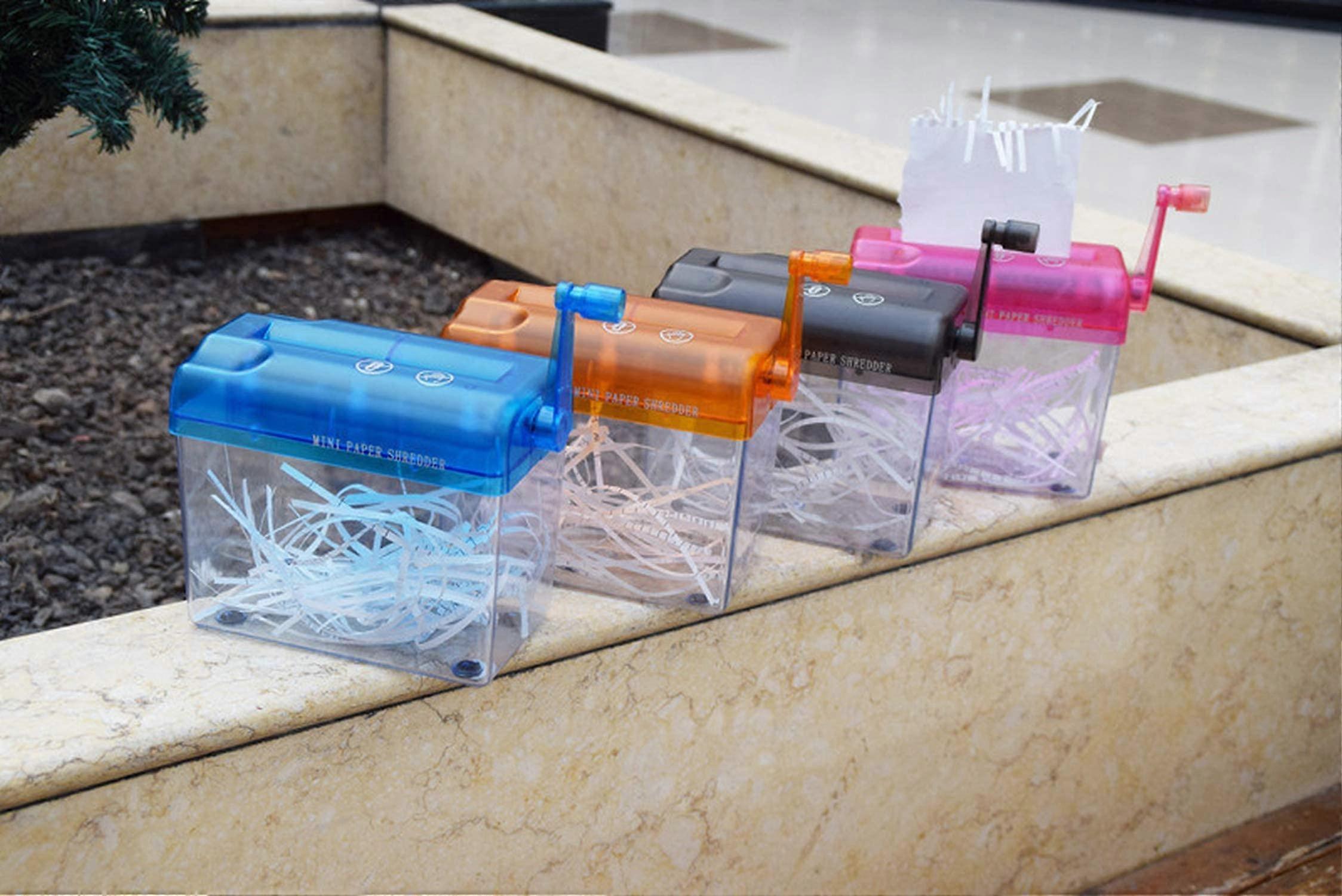 Small Desk Shredder Hand Paper Cutting Office Mini A6 Random Color