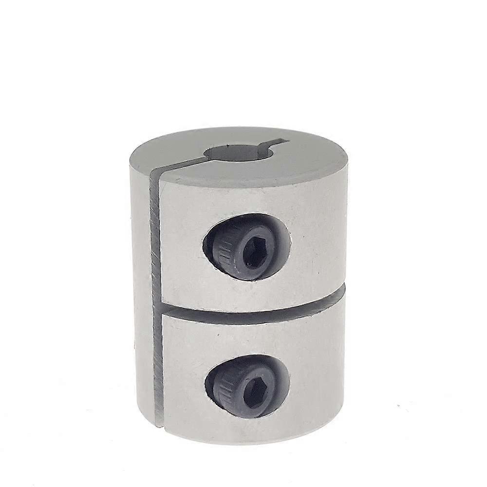 2 pieces rigid shaft coupling clamp stepper motor coupling 3D printer parts 3/4/5/6/6.35/8/10 D20L25 flange coupling (Size: 8X8)