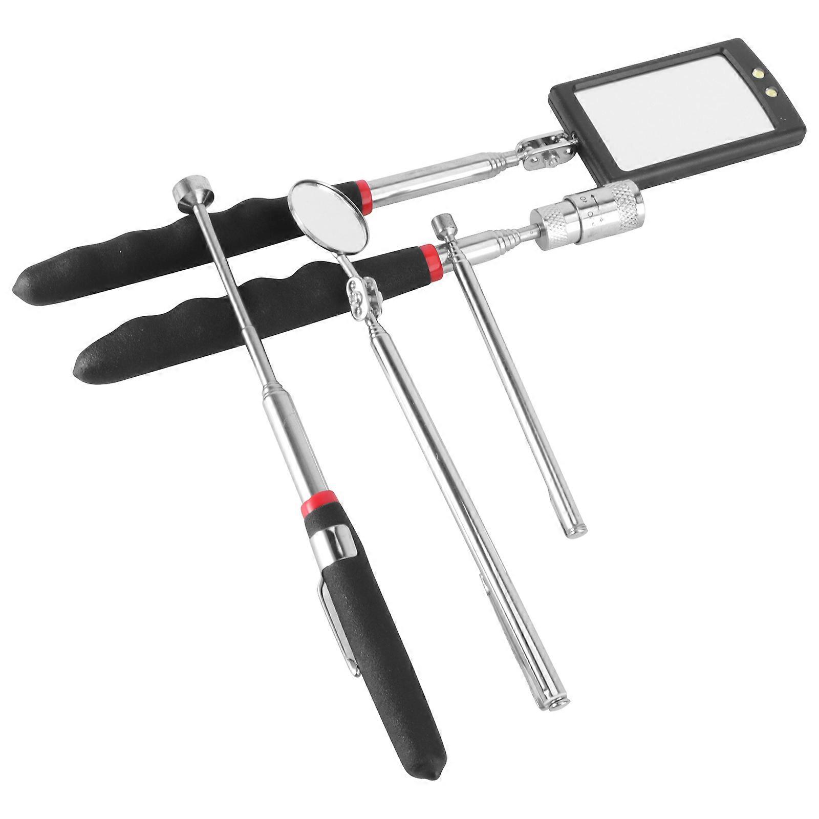 Extendable Retractable Telescopic Inspection Mirror Vehicle Bottom Led Emergency Lamp For Professional Users 5Pack