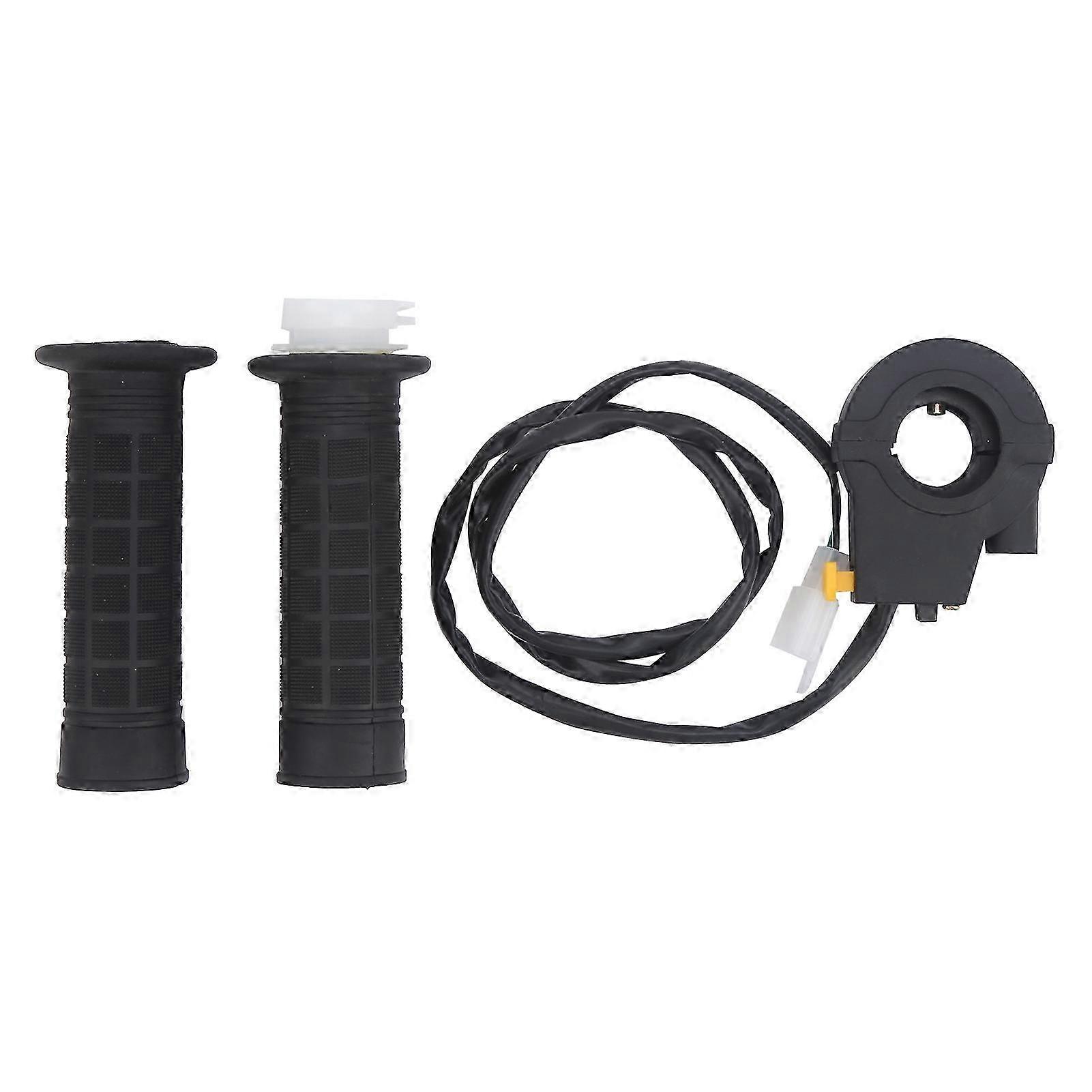 2025 Cable Handle Grip For Mini Bike - 2 Stroke Engine Compatibility, Rubber Material With Anti-Slip Lines, High-Quality Standards, Twist Throttle For