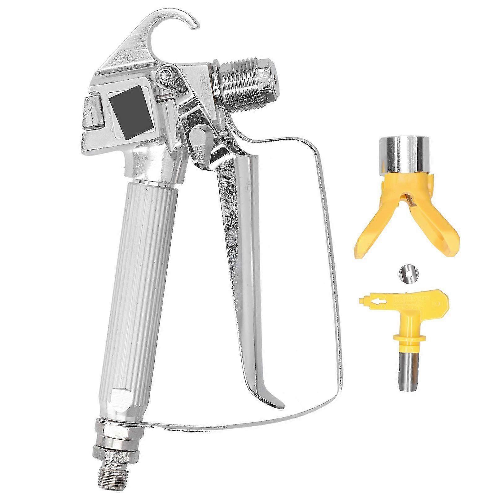 Spray Gun HighPressure Airless Portable Paint Spraying Machine with Nozzle and Base