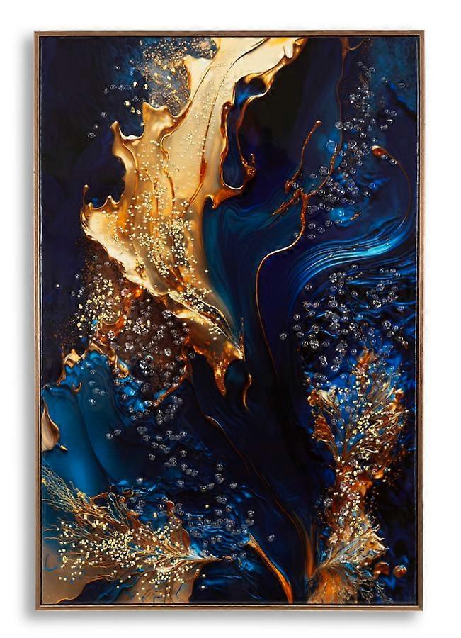 LACQUERED CANVAS PRINT WITH FRAME ANDROMEDA -A- CM 60X4X90