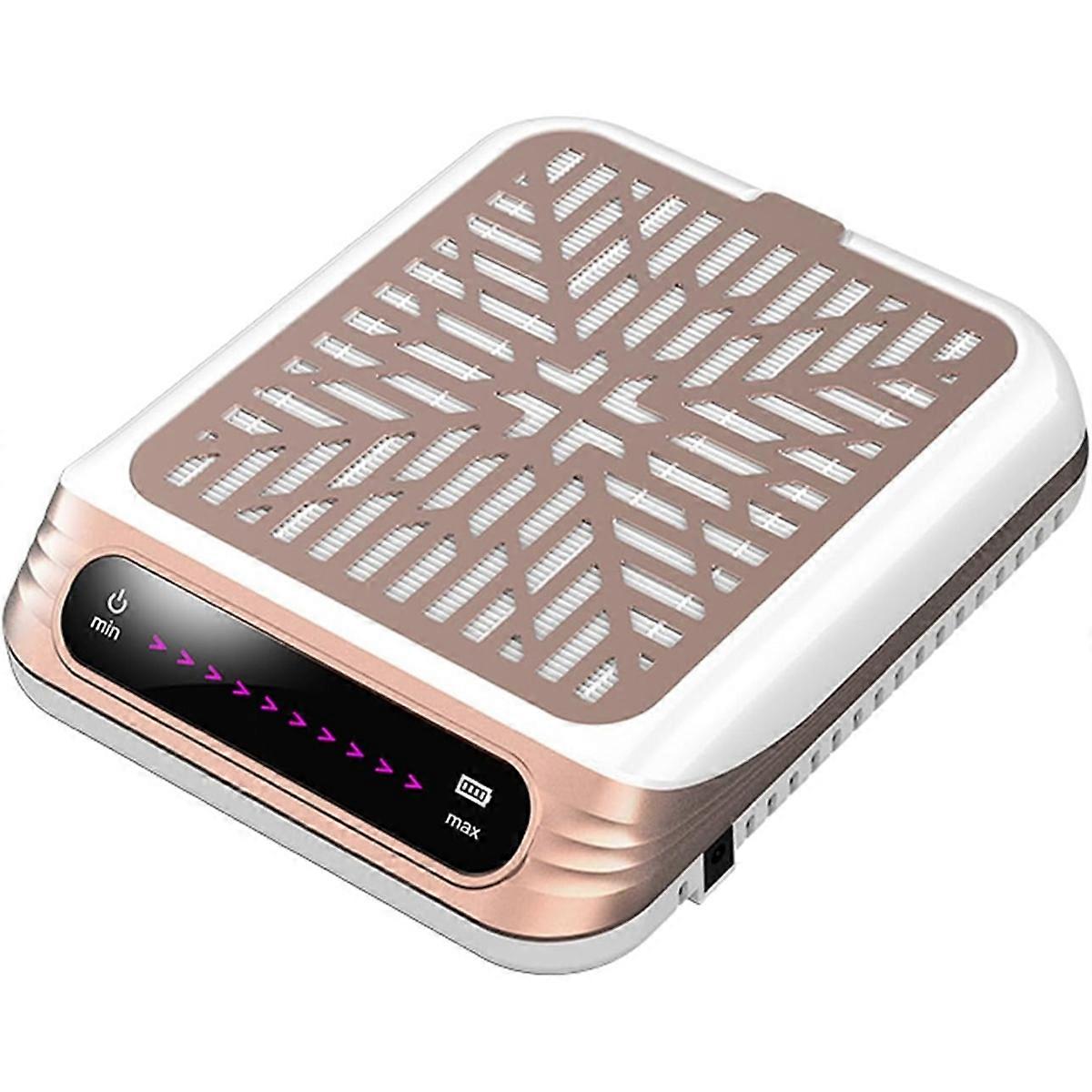 Rechargeable Nail Dust Collector,Strong Suction,Touchscreen,One-Touch Start,Reusable Thickened Filt
